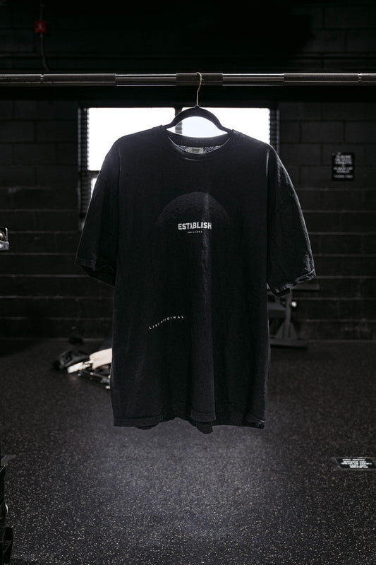 ESTABLISH RISING MOON TEE IN BLACK